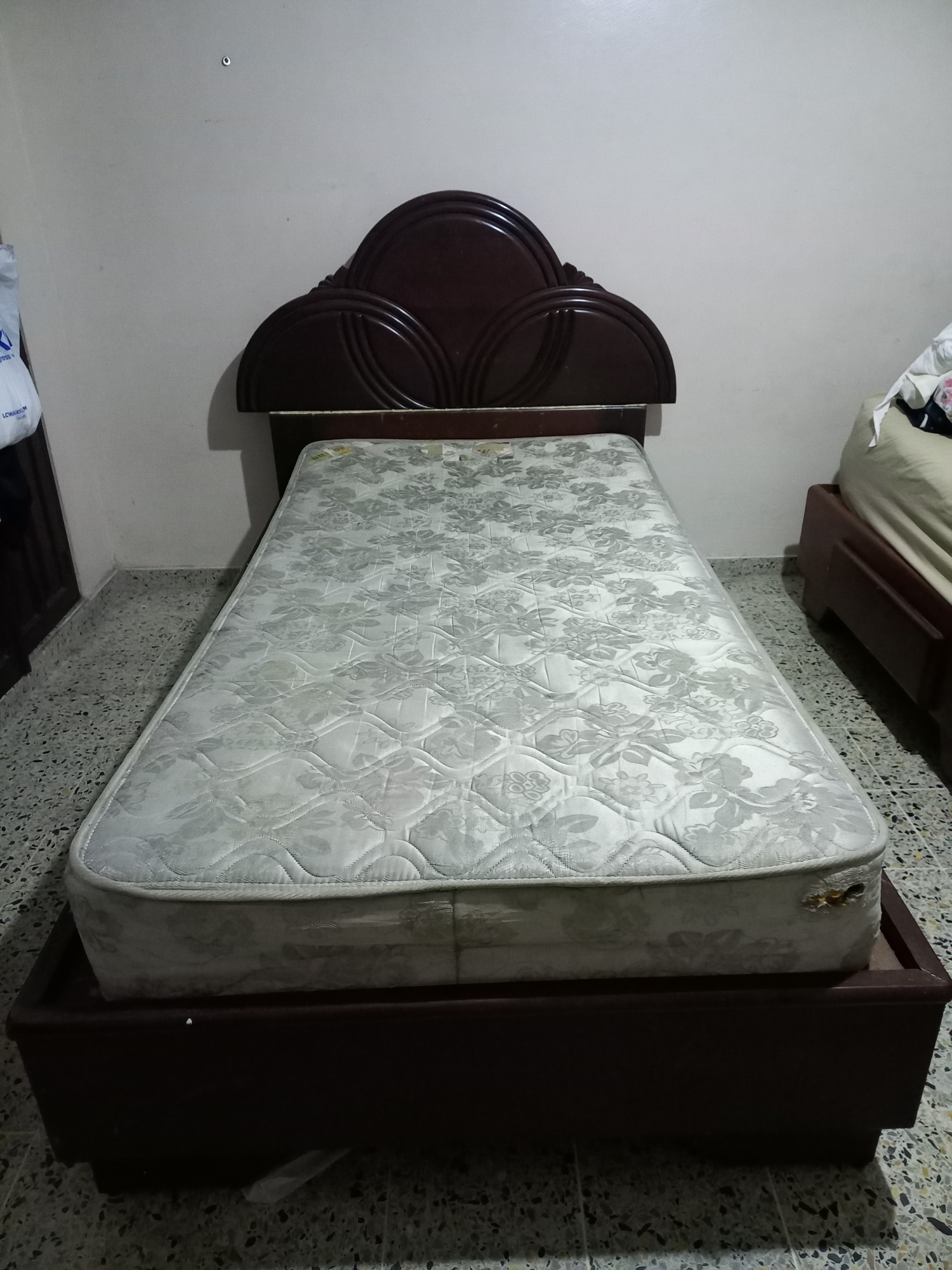 muebles y colchones - CAMA TWIN CAOBA 3
