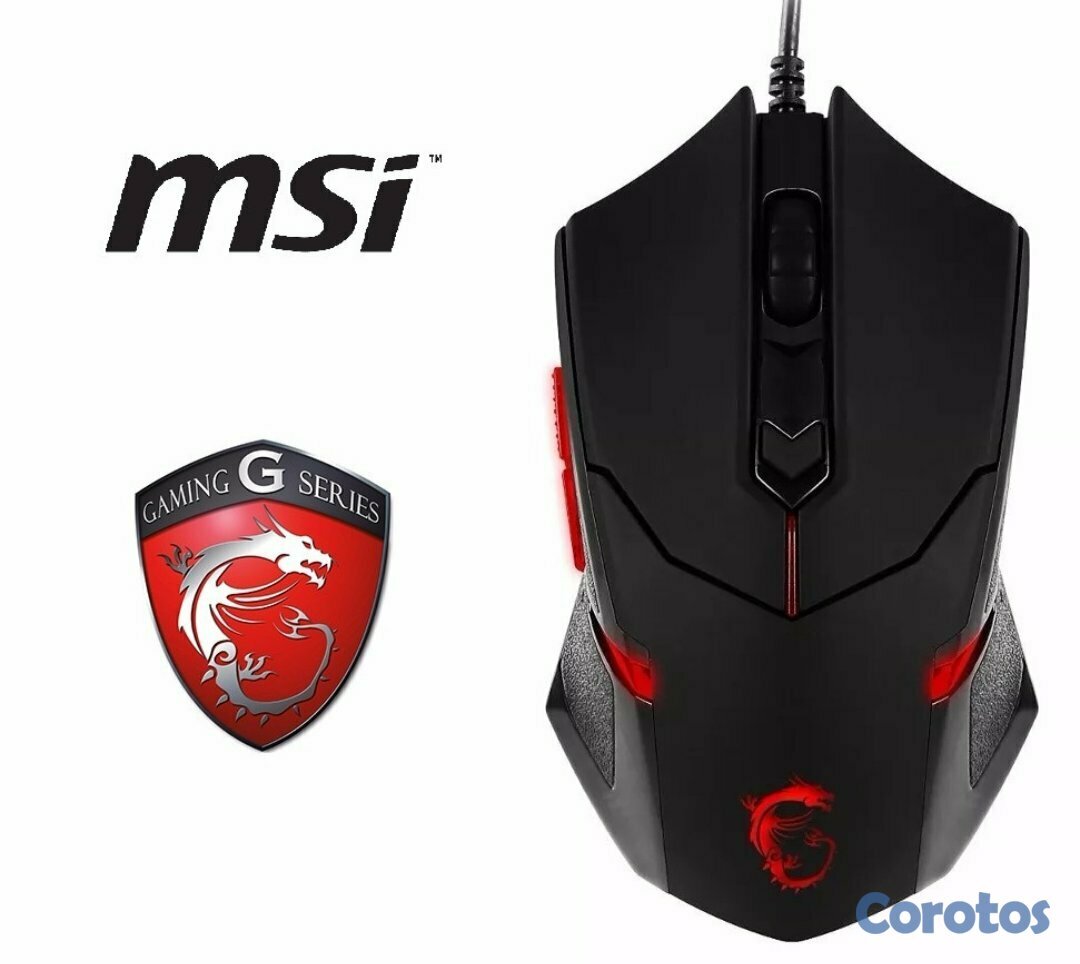 computadoras y laptops - MOUSE MSI INTERCEPTOR DS B1, PARA SUPER  JUGADORES  GAMER 2