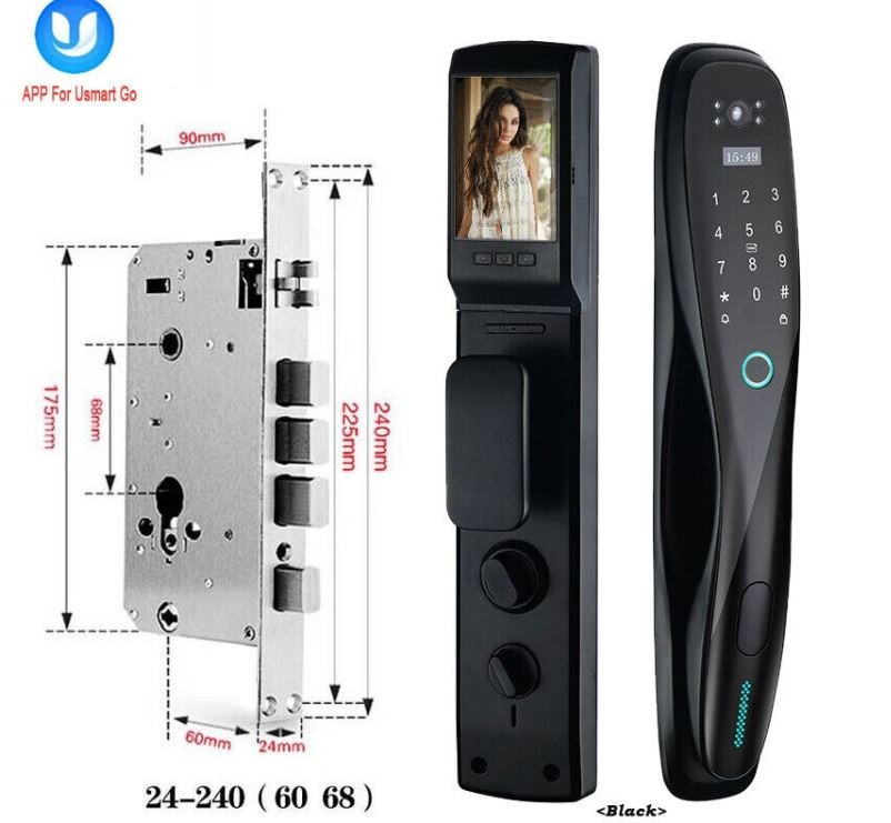 otros electronicos - Cerradura inteligente wifi para puertas con camara y timbre  2