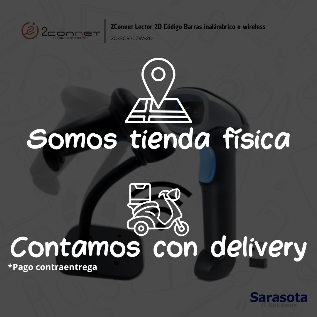 accesorios para electronica -  Lector inalámbrico de códigos de barra 2D 2Connet 3