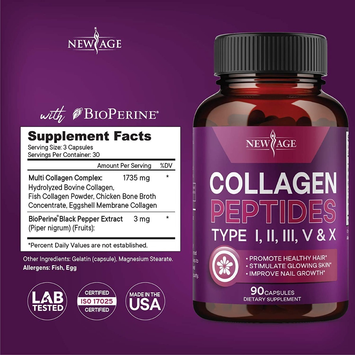 Salud y Equipamiento Médico - Colageno New Age 180 Cap Set2 1