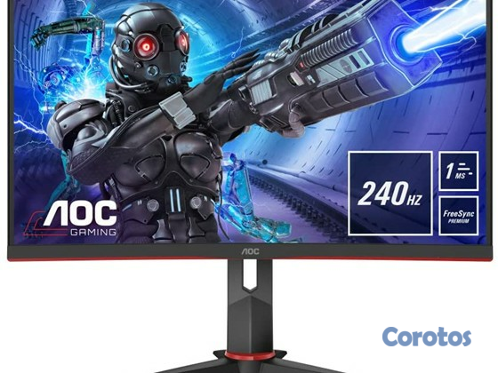 computadoras y laptops - MONITOR AOC 32 pulgadas GAMING CURVO 1500R VA, FHD 1920X1080, 240 HZ LED, 4MS  2