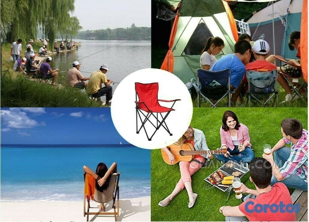 herramientas, jardines y exterior - Silla plegable de exterior con portavasos ideal para playa, camping, etc. OFERTA 6