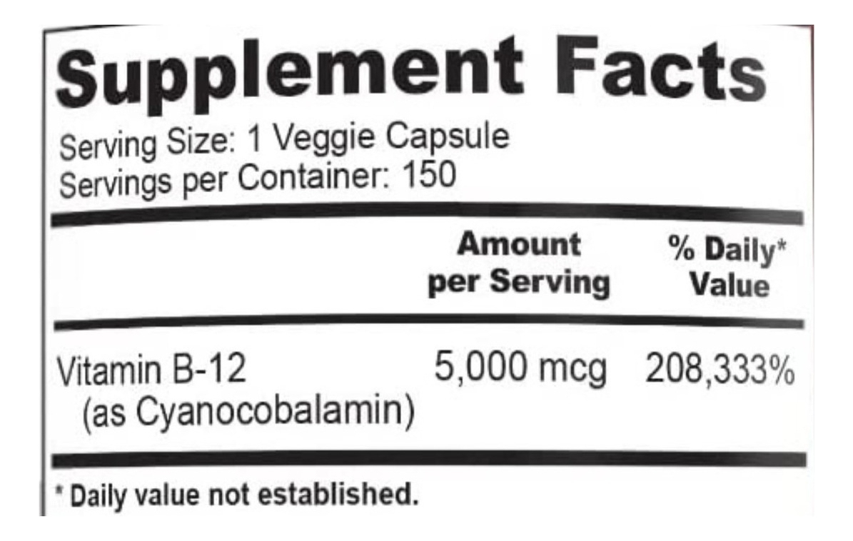 Salud y Equipamiento Médico - Vitamina B12 5000mcg Nusapure - Un - Unidad A $1913 1