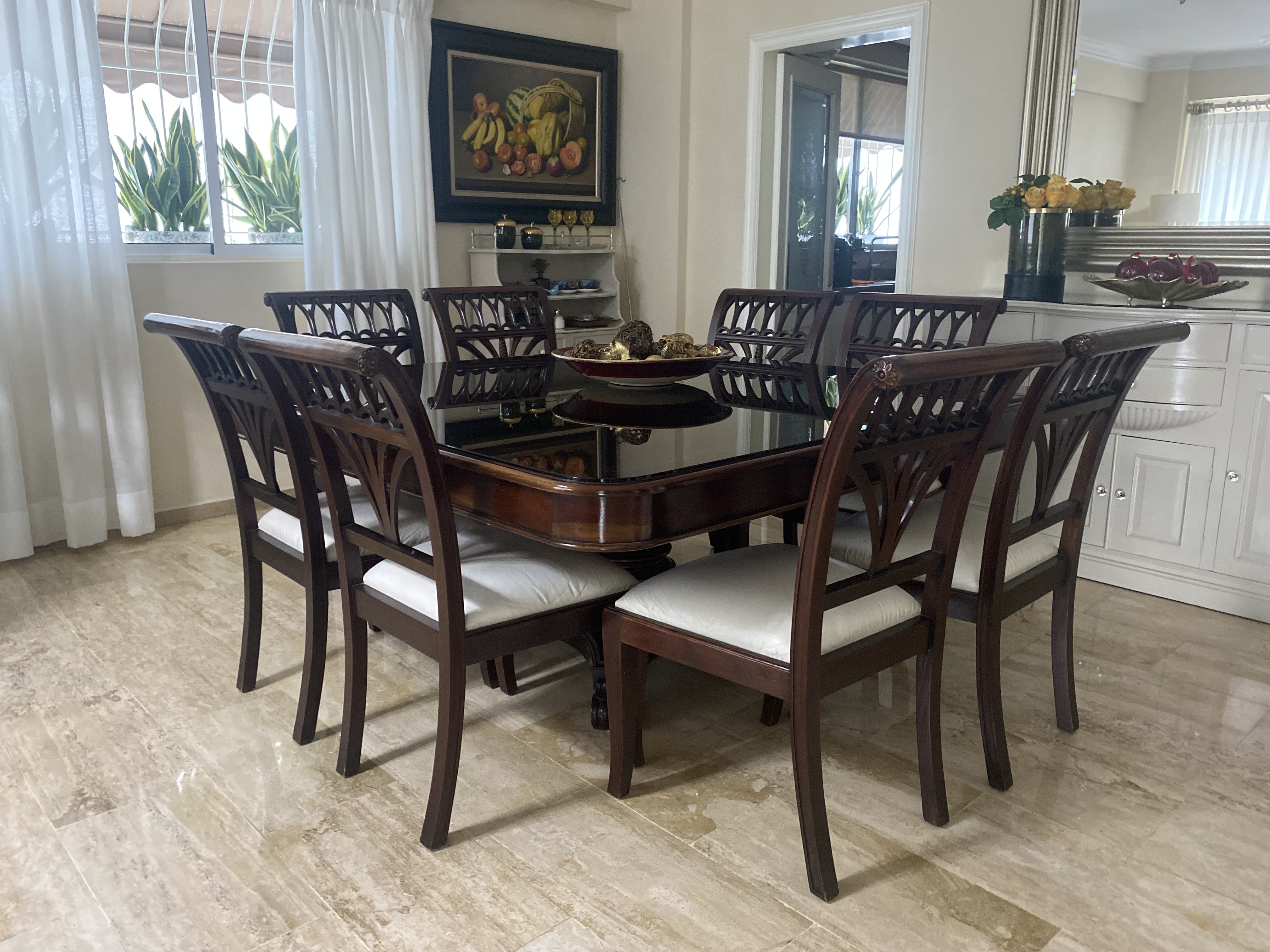 muebles y colchones - Mesa de caoba  0