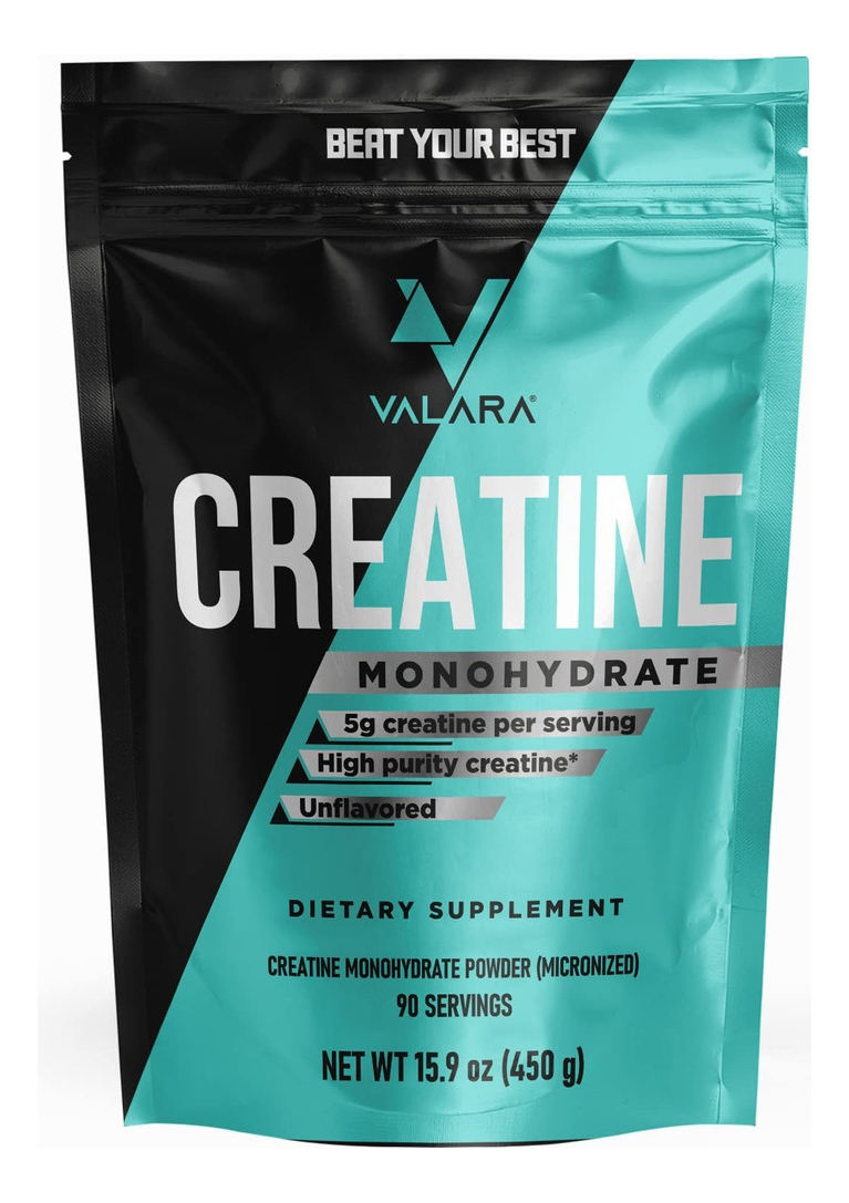 Salud y Equipamiento Médico - Valara Creatina Monohidrato Micronizado En Polvo 450g 0