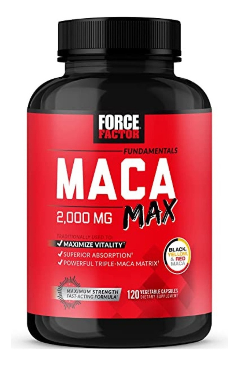 Salud y Equipamiento Médico - Force Factor Maca Max 120caps - Un - Unidad A $2032 0