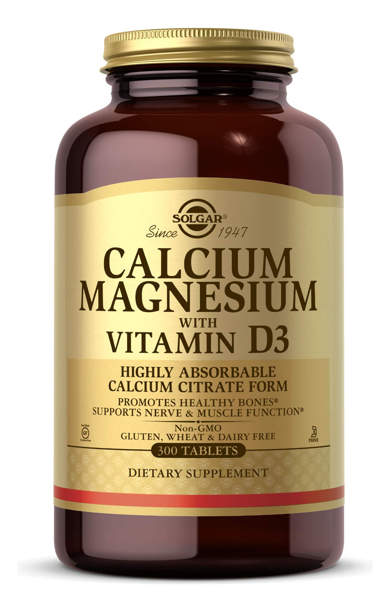 Salud y Equipamiento Médico - Solgar Calcium Magnesium With Vitamin D3, 300 Tablets - Prom 0