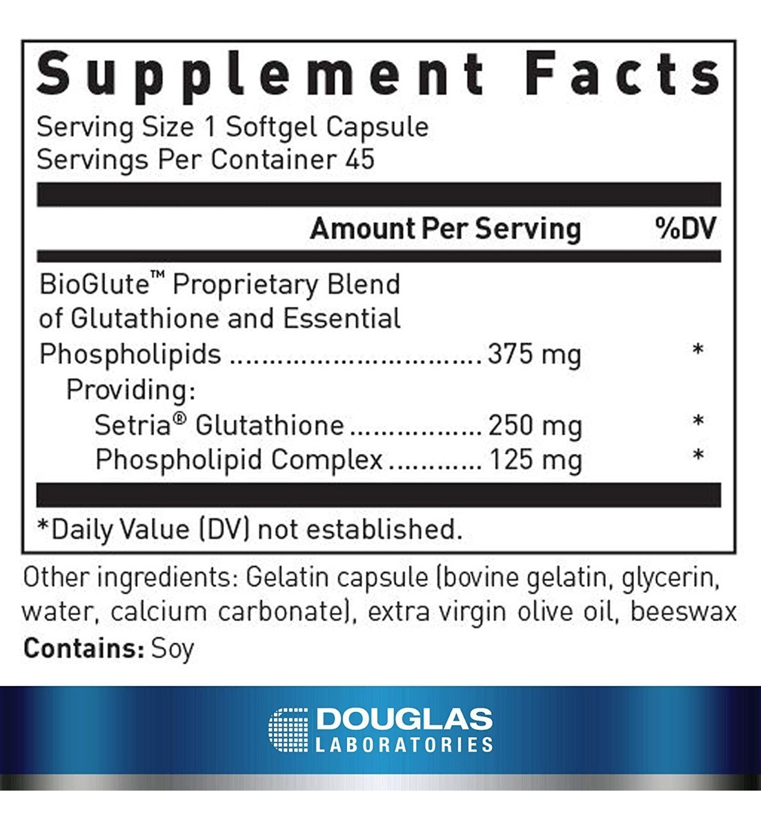 Salud y Equipamiento Médico - Glutation 45caps Douglas Labora - - Unidad A $12976 1
