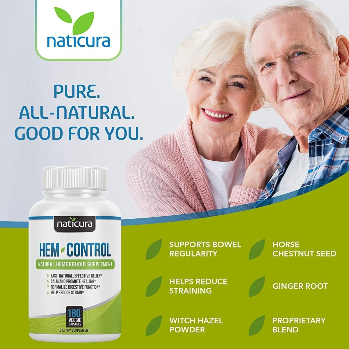 Salud y Equipamiento Médico - Hemorroides Suplemento Natural Naticura 180 Cap 3