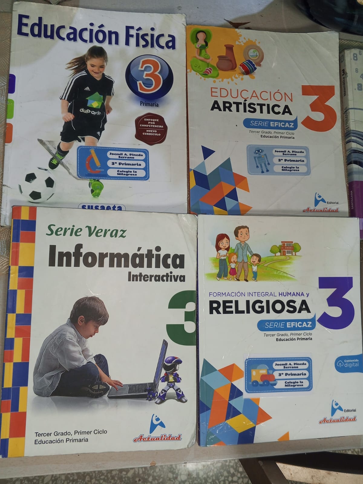 libros y revistas - libros de 4to primaria, santillana  1