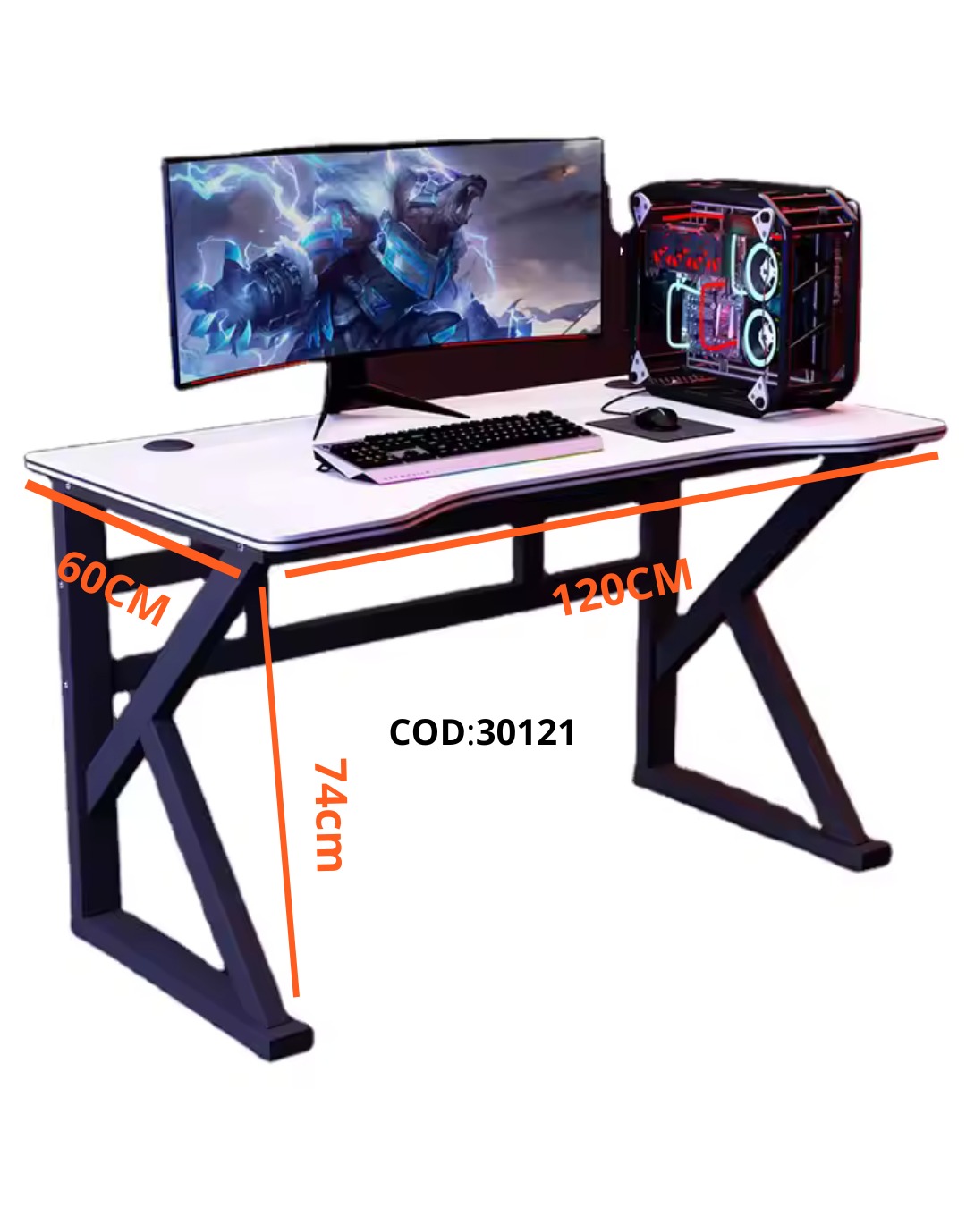 muebles y colchones - escritorio tipo gamer 1