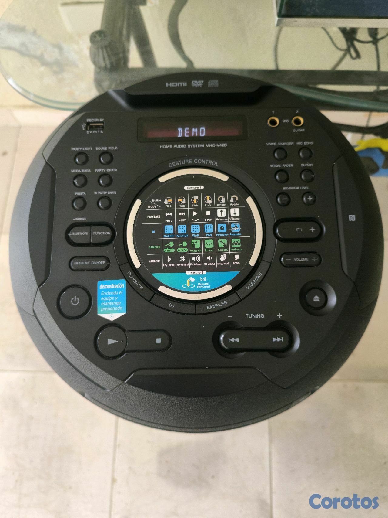 camaras y audio - Sistema de audio Sony MHC-V42D 3