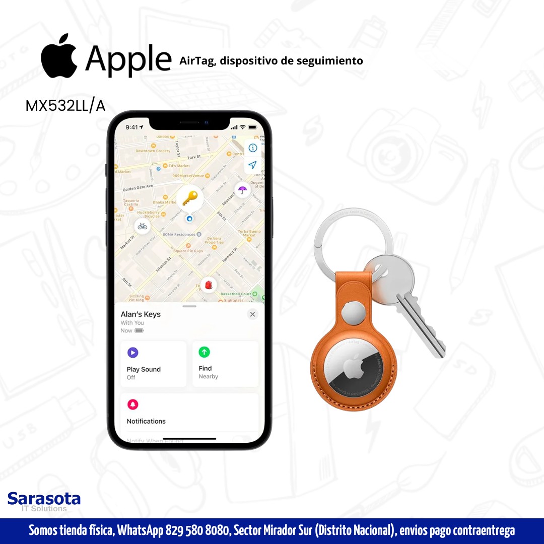 accesorios para electronica - AirTag dispositivo de seguimiento en RD$ 1.600 1