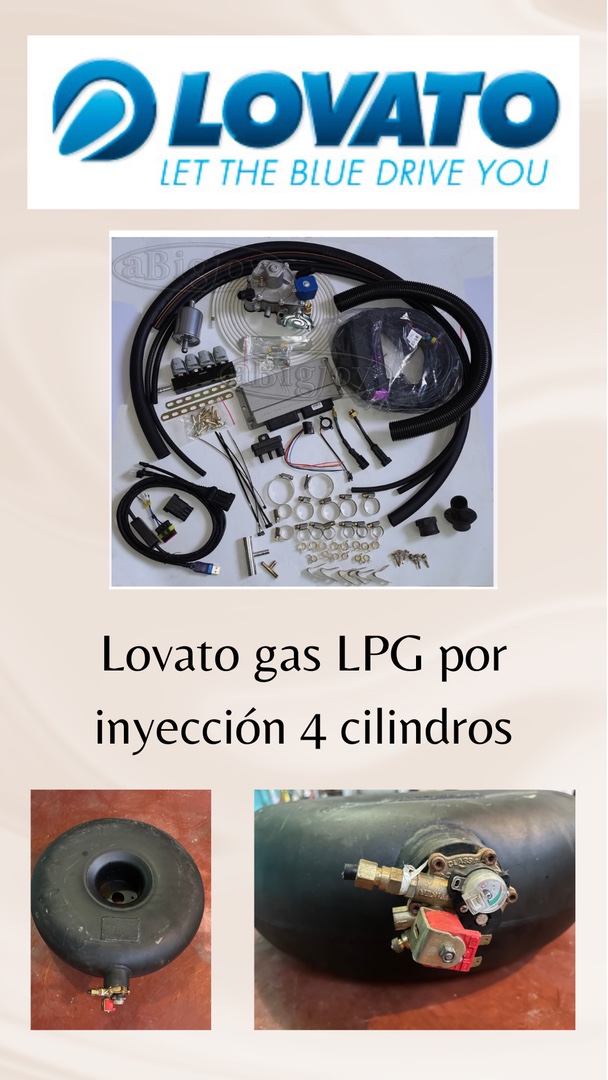 accesorios para vehiculos - Lovato systema de gas por inyección- 4 cilindros