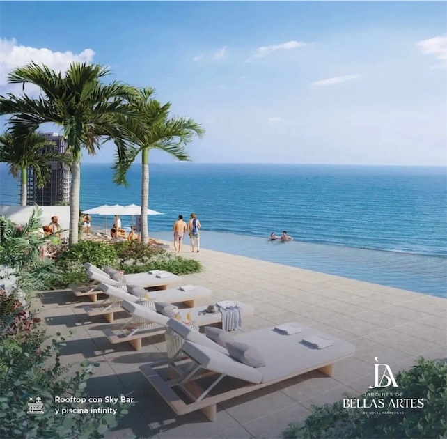 apartamentos - venta de apartamentos de lujo amueblados en el Distrito Nacional con piscina 2