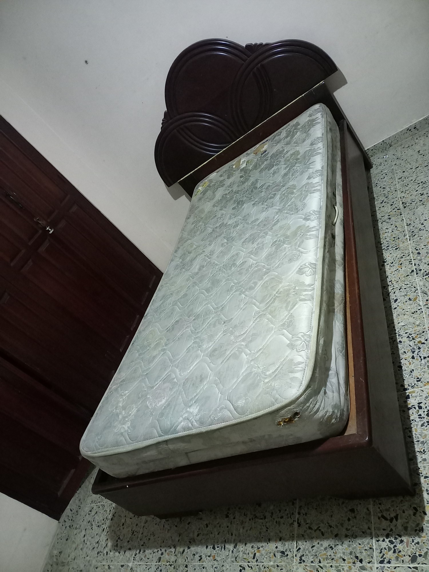 muebles y colchones - CAMA TWIN CAOBA 5