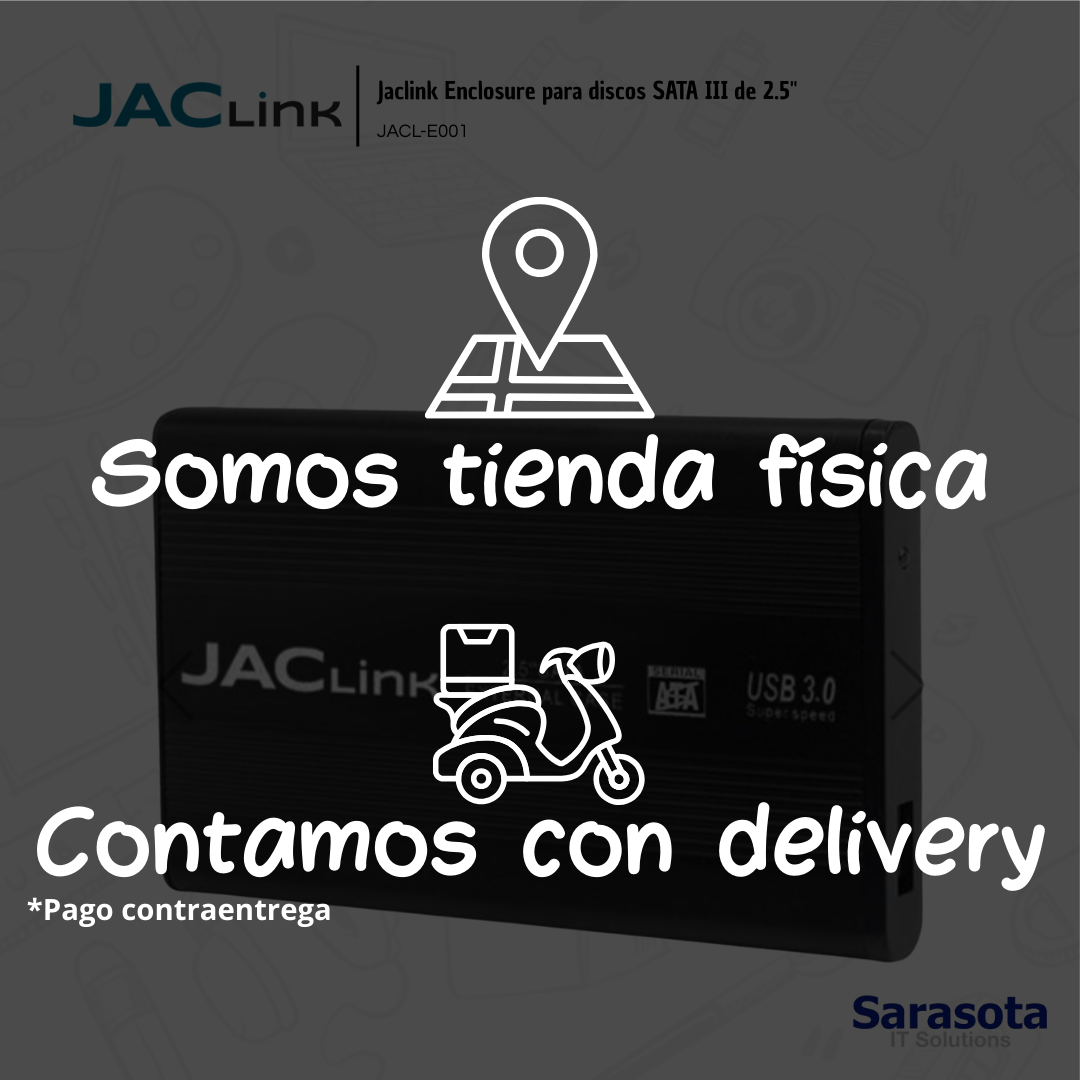 accesorios para electronica -  Jacliknk Enclosure para SSD o HDD de 2.5" USB 3.0 2