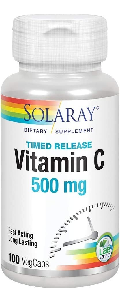 Salud y Equipamiento Médico - 100 Caps De Vitamina C Solaray