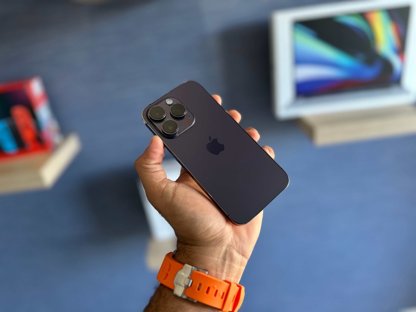 celulares y tabletas - Vendo iPhone 14 Pro 512GB E-Sim Purple Como Nuevo, Desbloqueado, RD$ 65,500 NEG 0