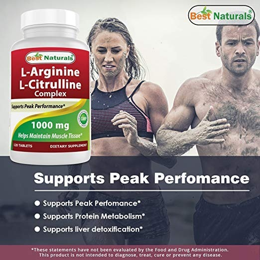 Salud y Equipamiento Médico - Best Naturals Complejo L Arginina L Citrulina 1000g 120 Tabs 5
