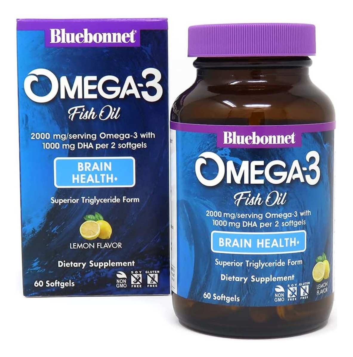 Salud y Equipamiento Médico - Omega-3 60 Capsulas Bluebonnet