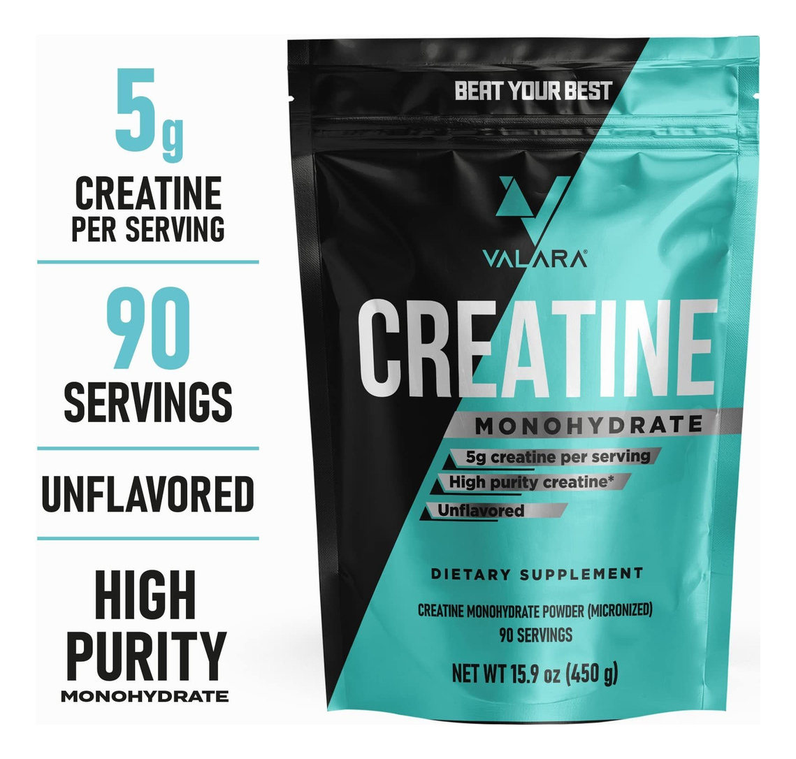 Salud y Equipamiento Médico - Valara Creatina Monohidrato Micronizado En Polvo 450g 1