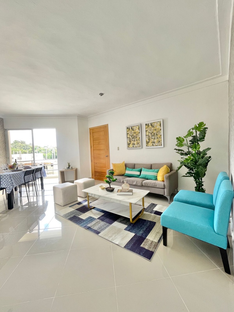 apartamentos - Alquiler de apartamento amueblado en la Av. Rep de Colombia 5