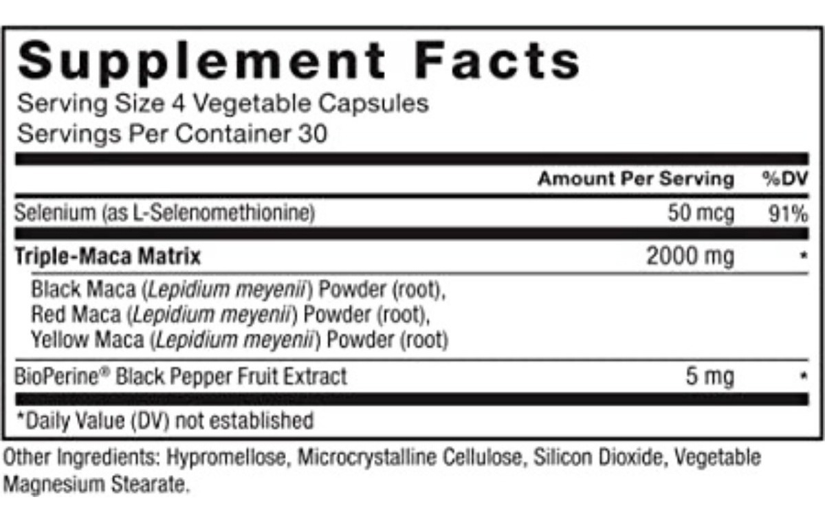 Salud y Equipamiento Médico - Force Factor Maca Max 120caps - Un - Unidad A $2032 1