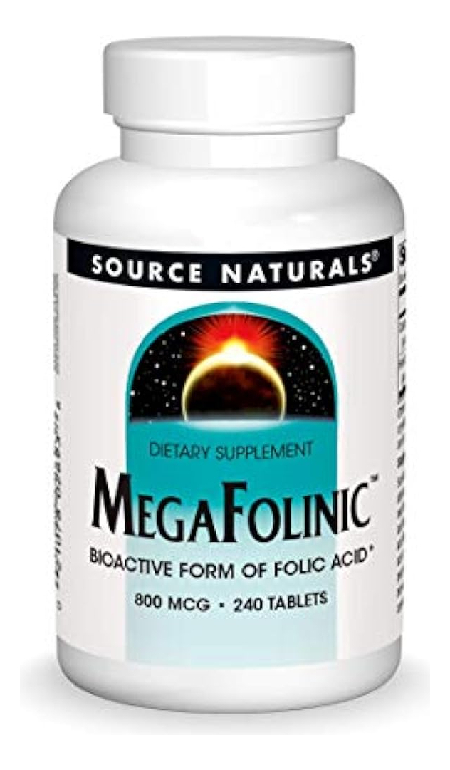 Salud y Equipamiento Médico - Source Naturals Megafolinic 800mcg - 240 Tabletas