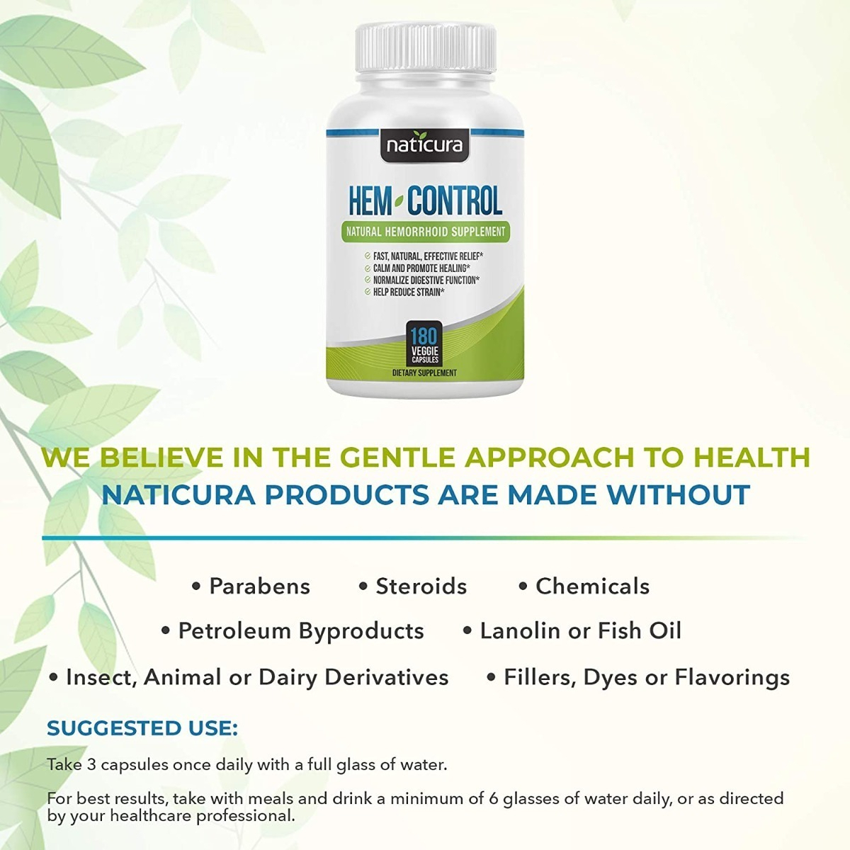 Salud y Equipamiento Médico - Hemorroides Suplemento Natural Naticura 180 Cap 4