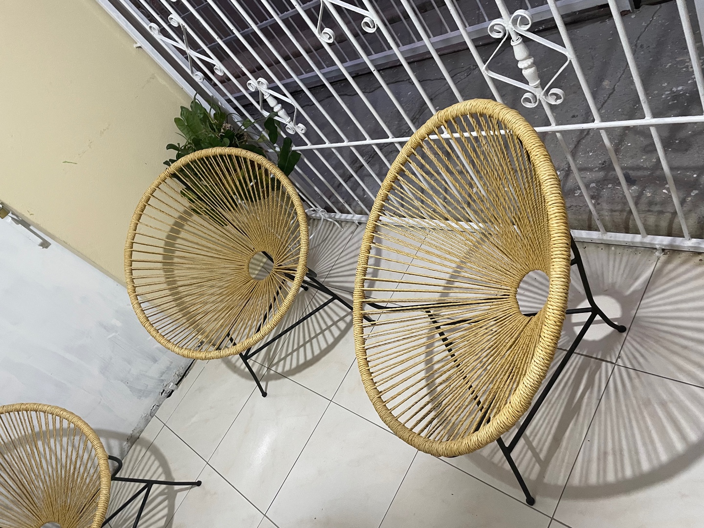 muebles y colchones - Silla Acapulco en mimbre sintético  1