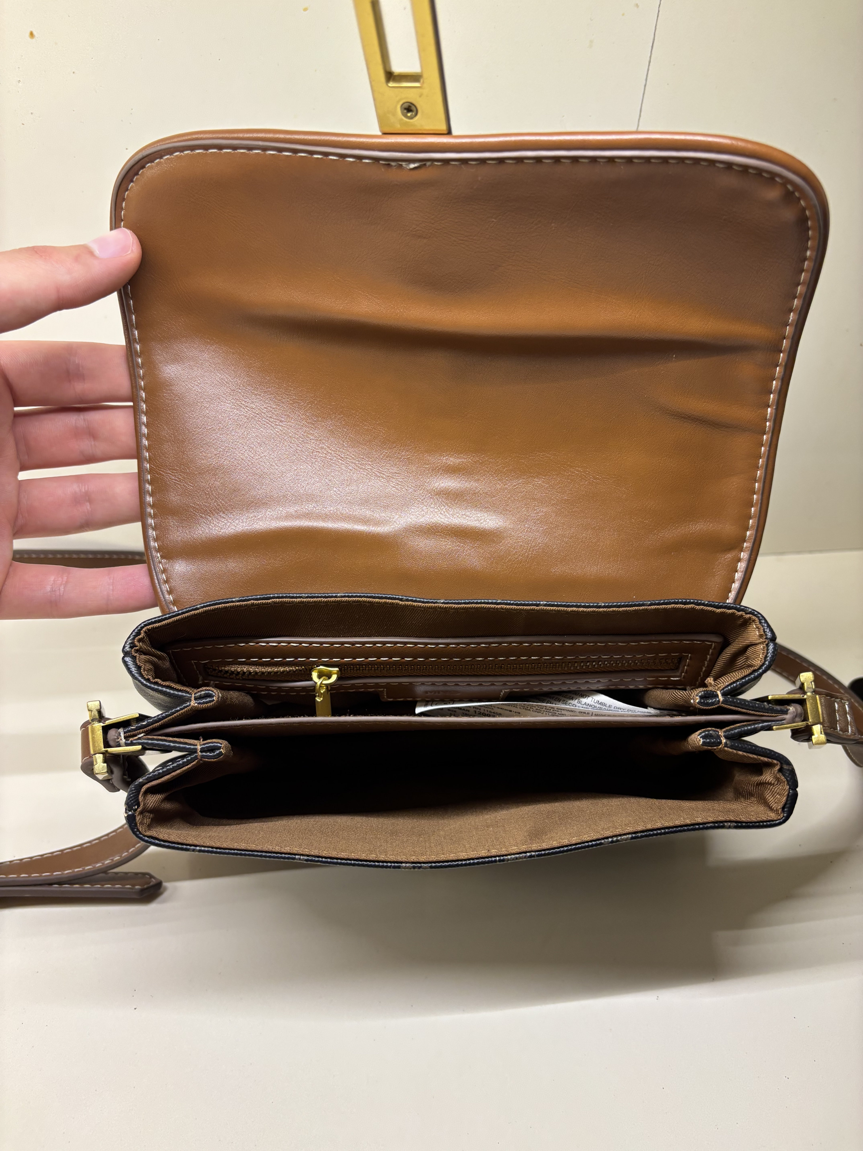 carteras y maletas - Cartera Crossbody Mango con Estampado marrón.  5
