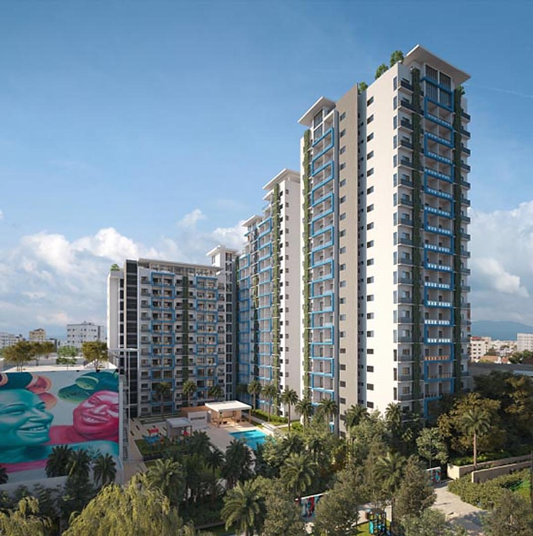 apartamentos - Apto. nuevo 1 hab. condominio Murales, Gazcue 
(listo para entrega) 1