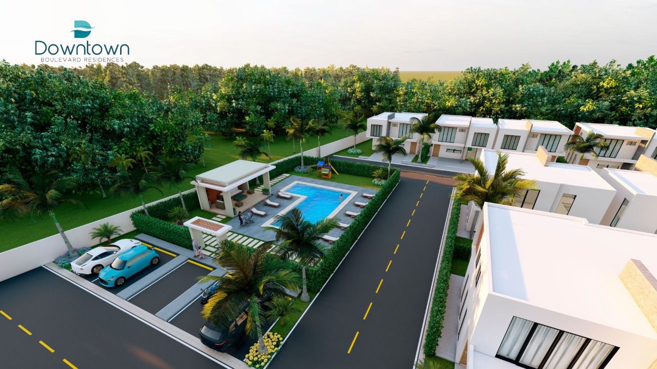 casas vacacionales y villas - Proyecto de villas Townhouse en bávaro Punta cana precios desde 135,000usd 0