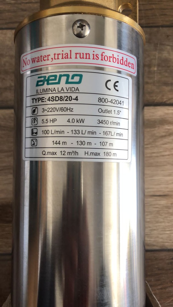 equipos profesionales - Bomba sumergibles trifasica 5.5HP 220V 0