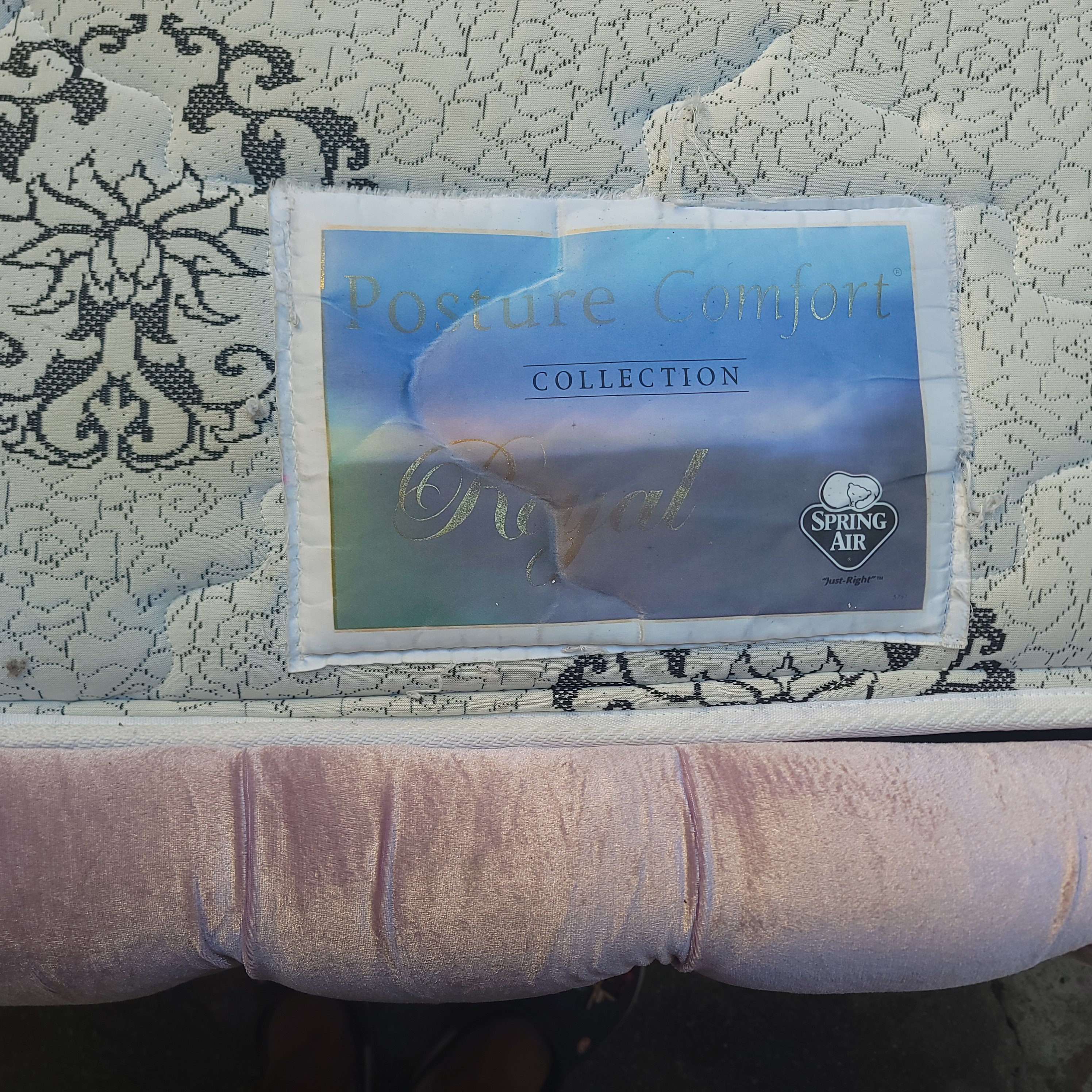 muebles y colchones - colchón mas base usado como nuevo  2