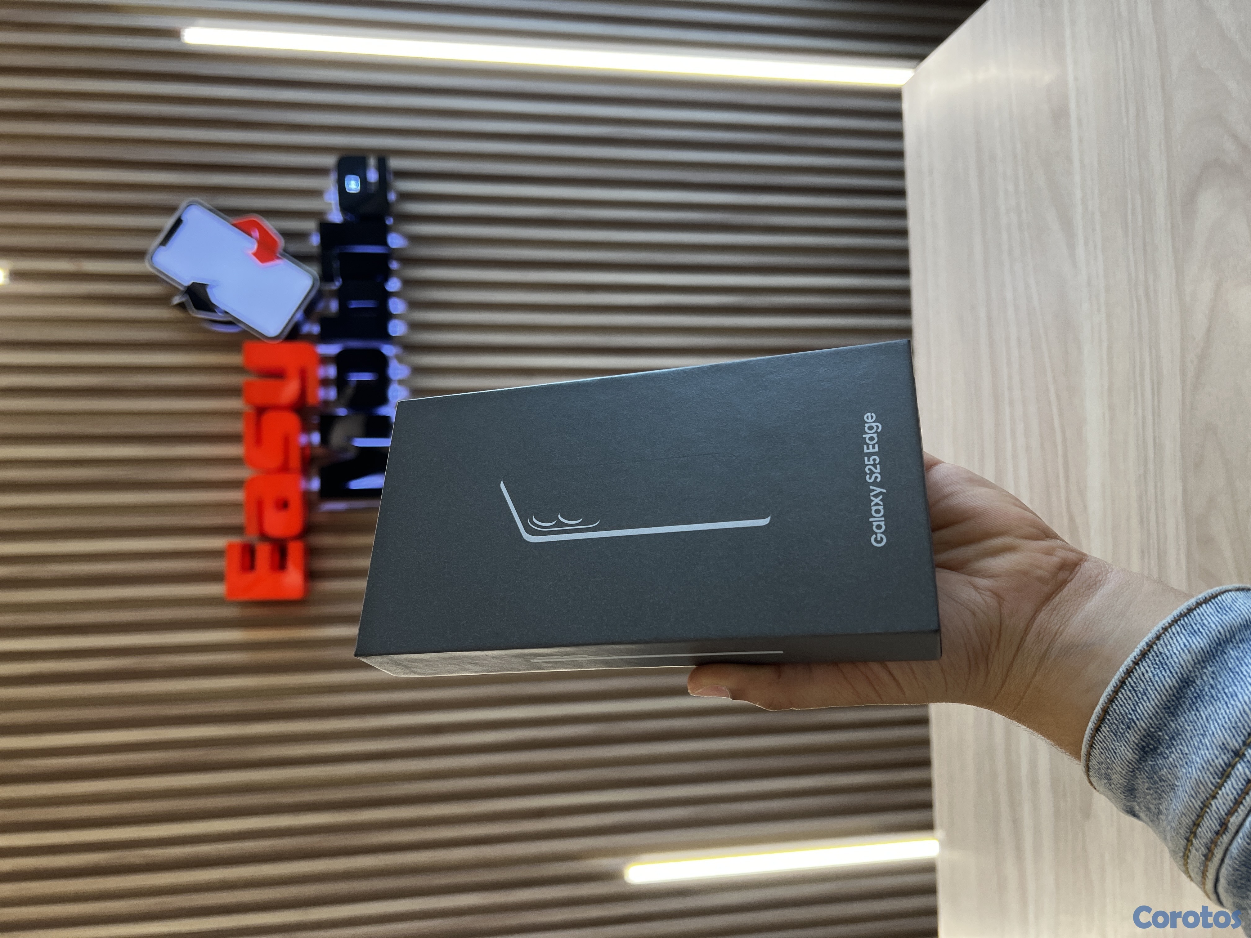 celulares y tabletas - SAMSUNG S25 EDGE 256GB TITANIUM LEYBLUE SELLADO 