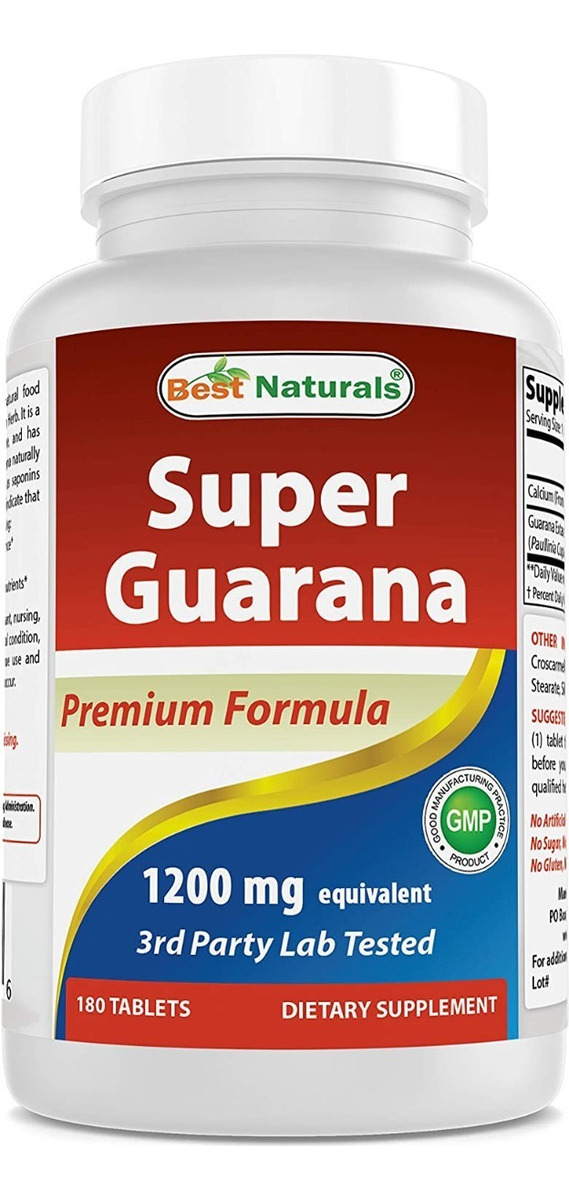Salud y Equipamiento Médico - Guarana 1200  Mg Best Naturals - Un - Unidad A $898