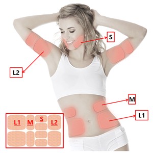 salud y belleza - Parche para adelgazar la parte superior del cuerpo. incluye 8 piezas 2