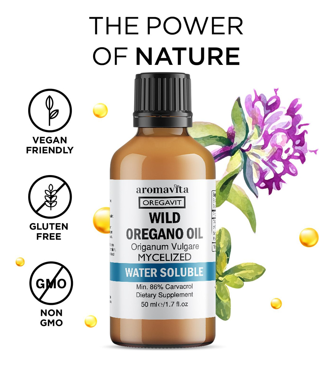 Salud y Equipamiento Médico - Aceite Oregano Soluble En Agua Aromavita 4