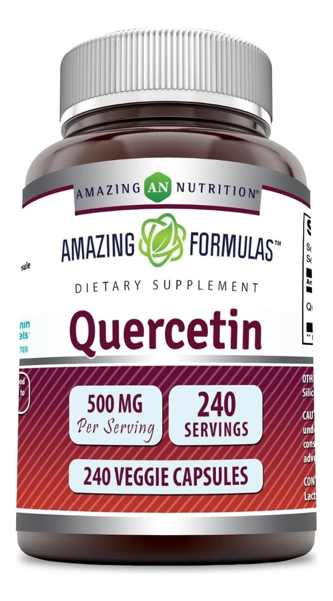 Salud y Equipamiento Médico - Quercetina 500mg 240 Cápsulas - Un - Unidad A $1462 0