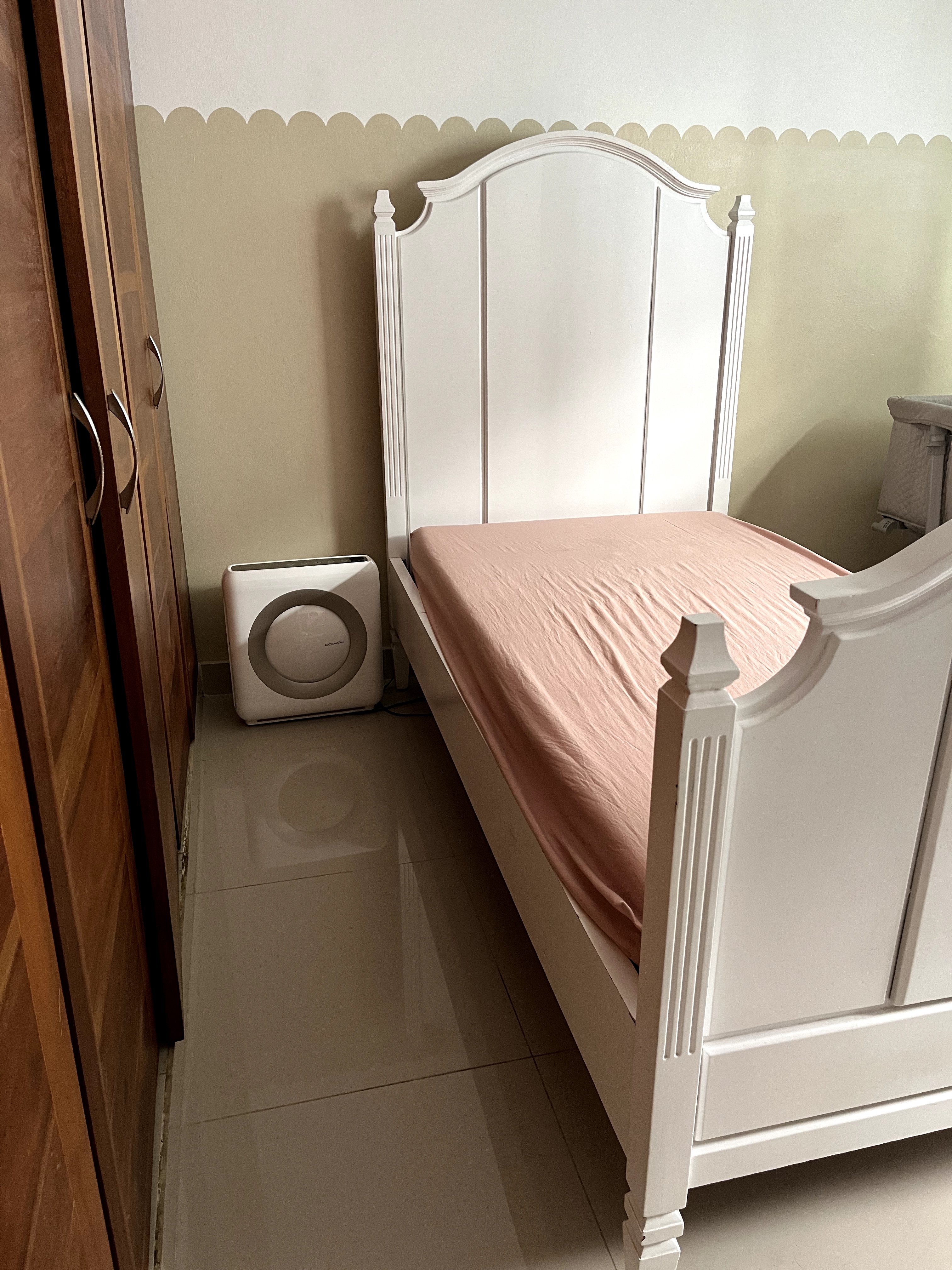 muebles y colchones - Cama Twin en caoba estilo Pottery Barn