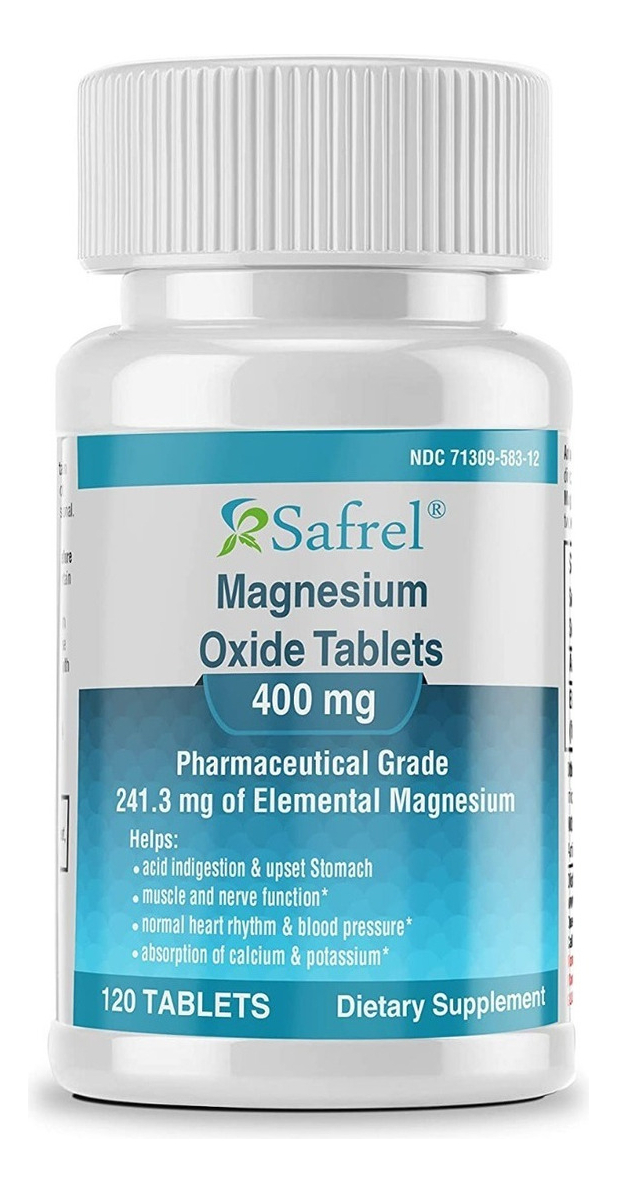 Salud y Equipamiento Médico - Magnesio Oxido 120tab Safrel - Uni - Unidad A $1142 0