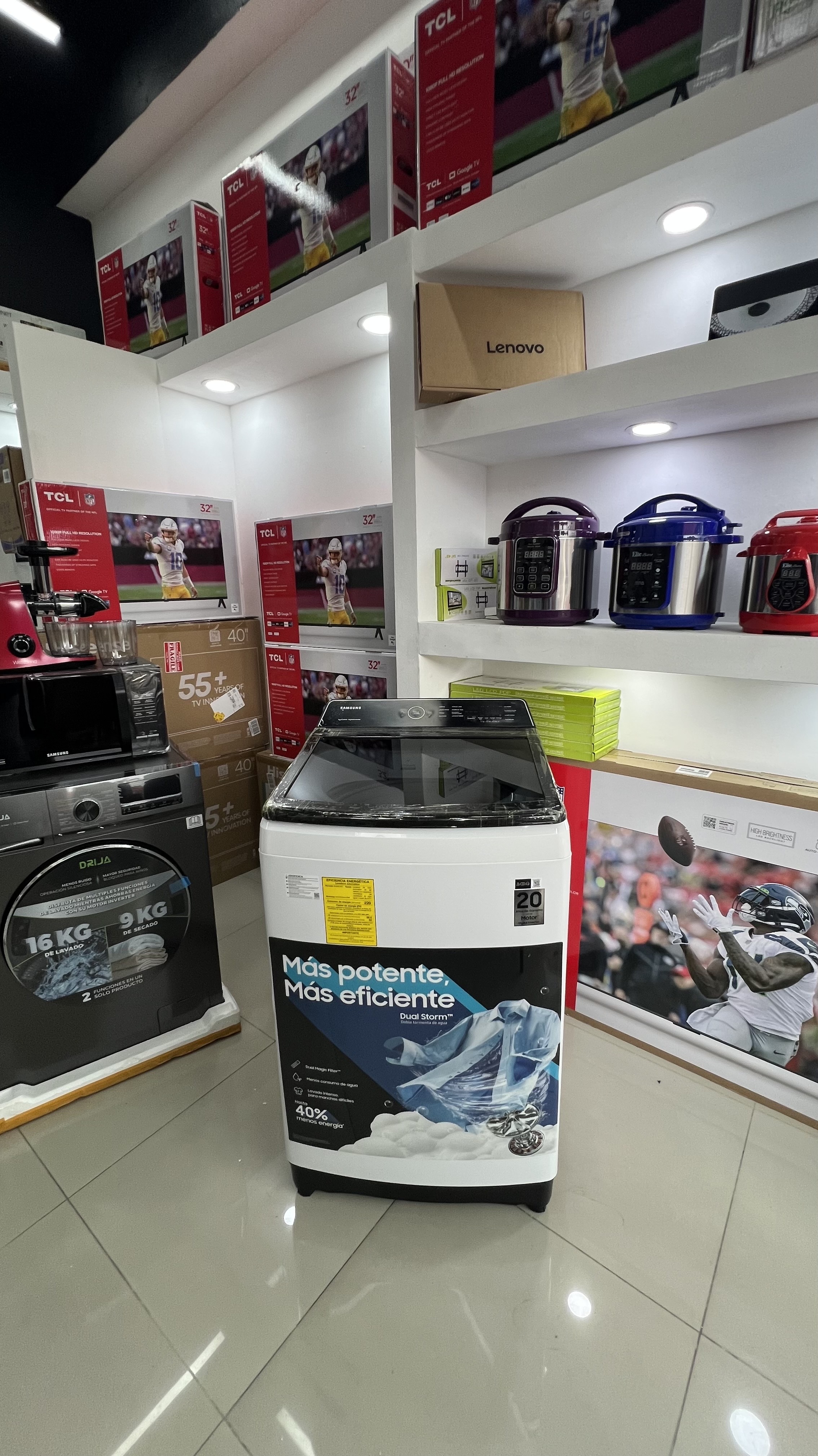 electrodomesticos - lavadora Samsung automática inverter 28 libras blanca totalmente nuevas 0