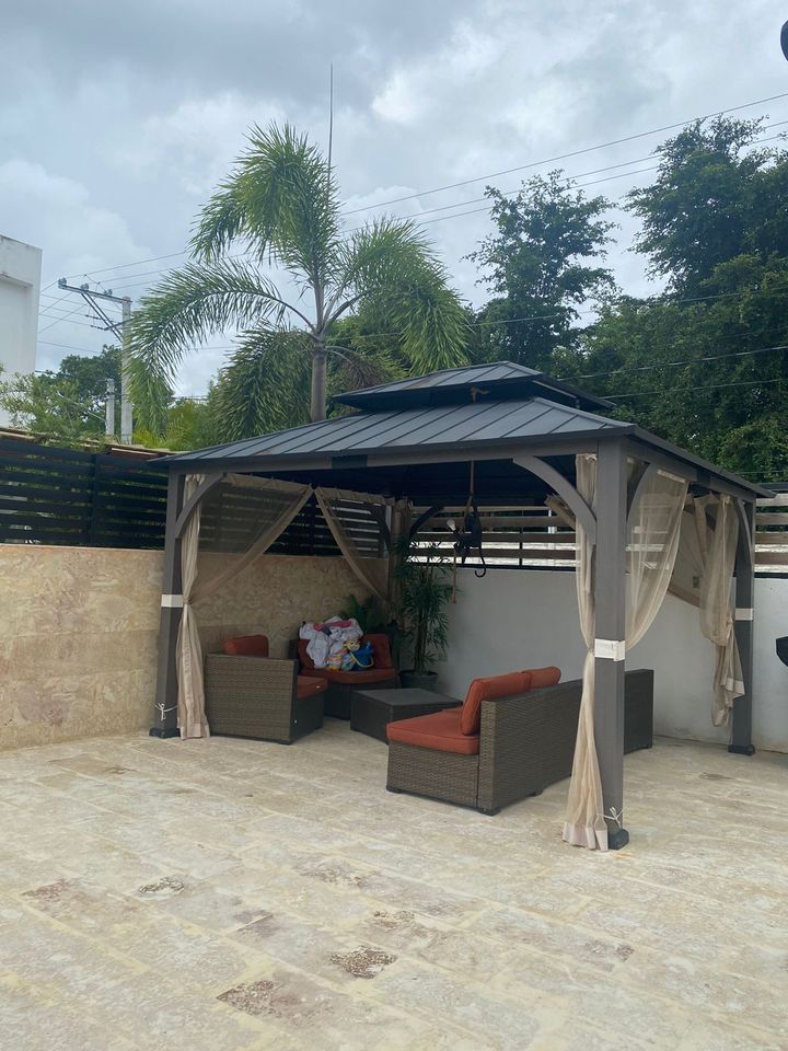casas - Rento Villa Amoblada en Punta Cana, 3 habitaciones 3