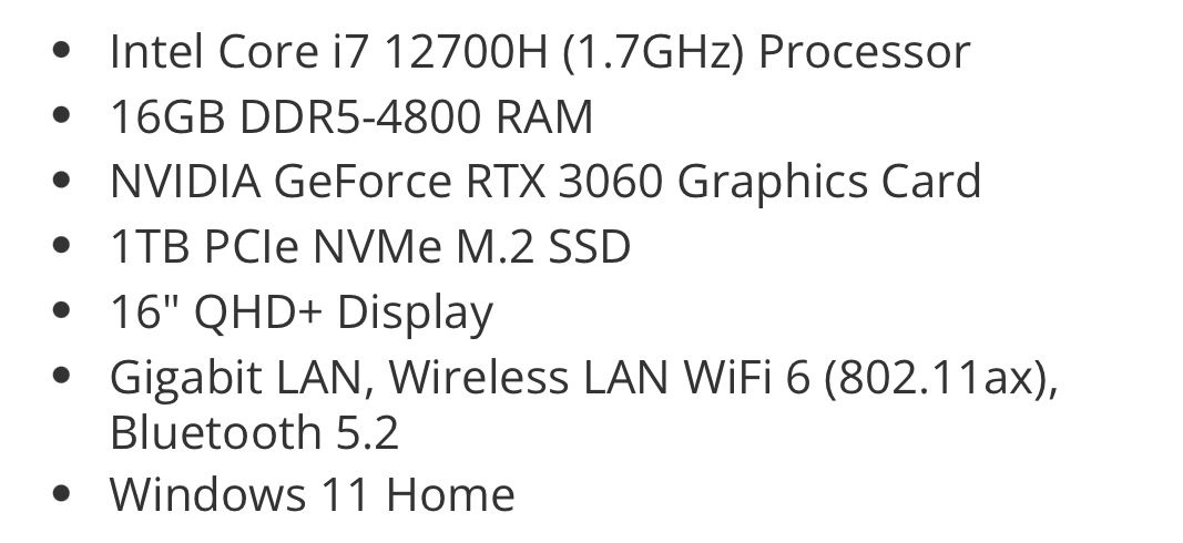 computadoras y laptops - Gaming laptop Dell G16 7620, i7 12th gráfica 3060 5