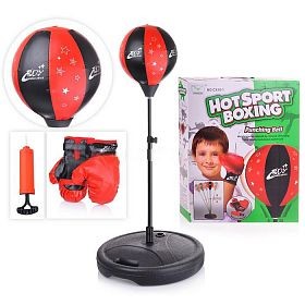 deportes - Bola de boxeo Vertical, PERA Ajustable. + Guantes  para NIÑOS 3