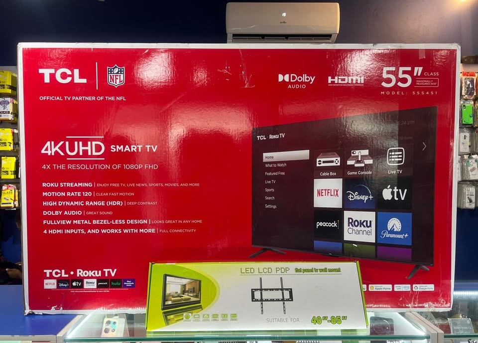 tv - SMART TV TCL DE 55 PULGADAS ROKU 4K 2024 NUEVAS