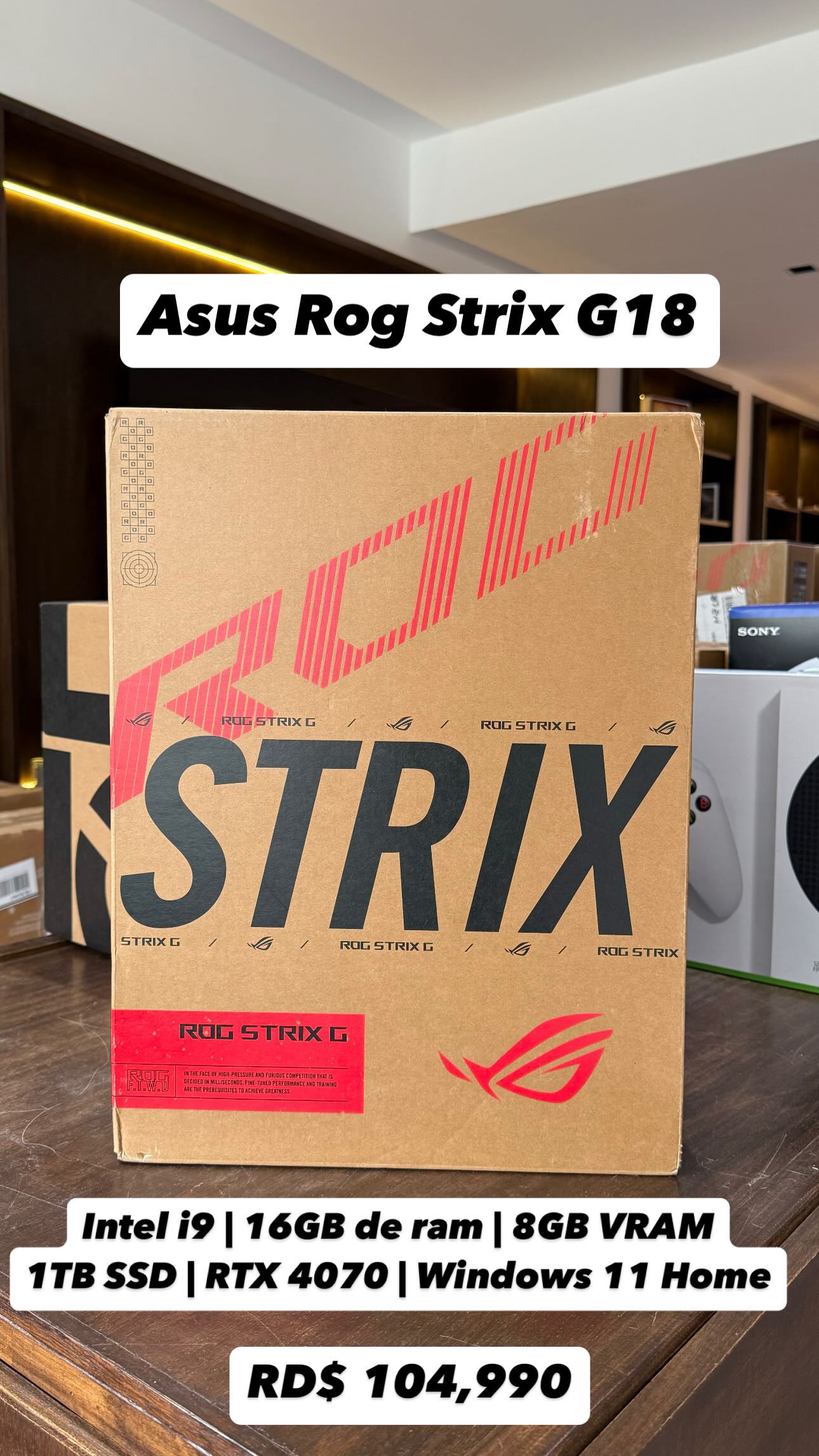 computadoras y laptops - Asus ROG Strix G18  0